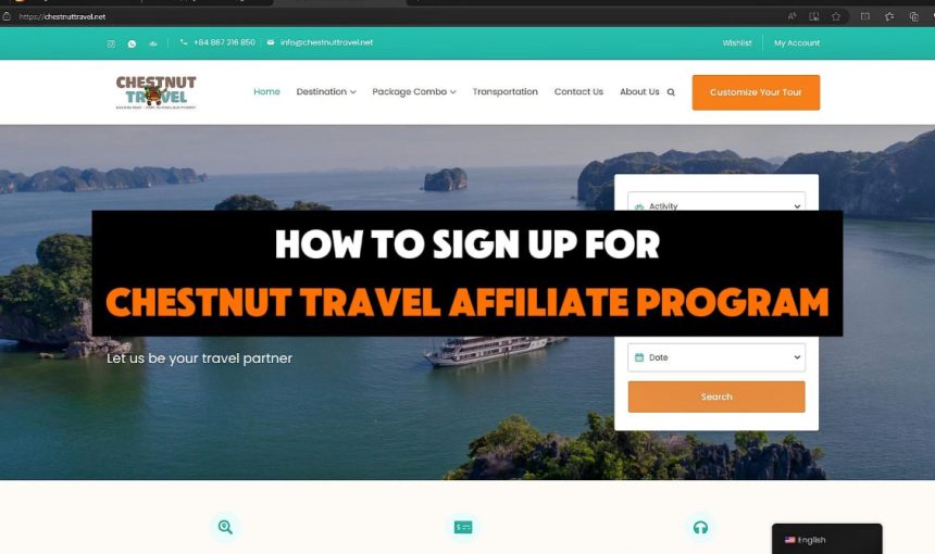 Chestnut Travel Affiliate Program: Earn with Every Booking